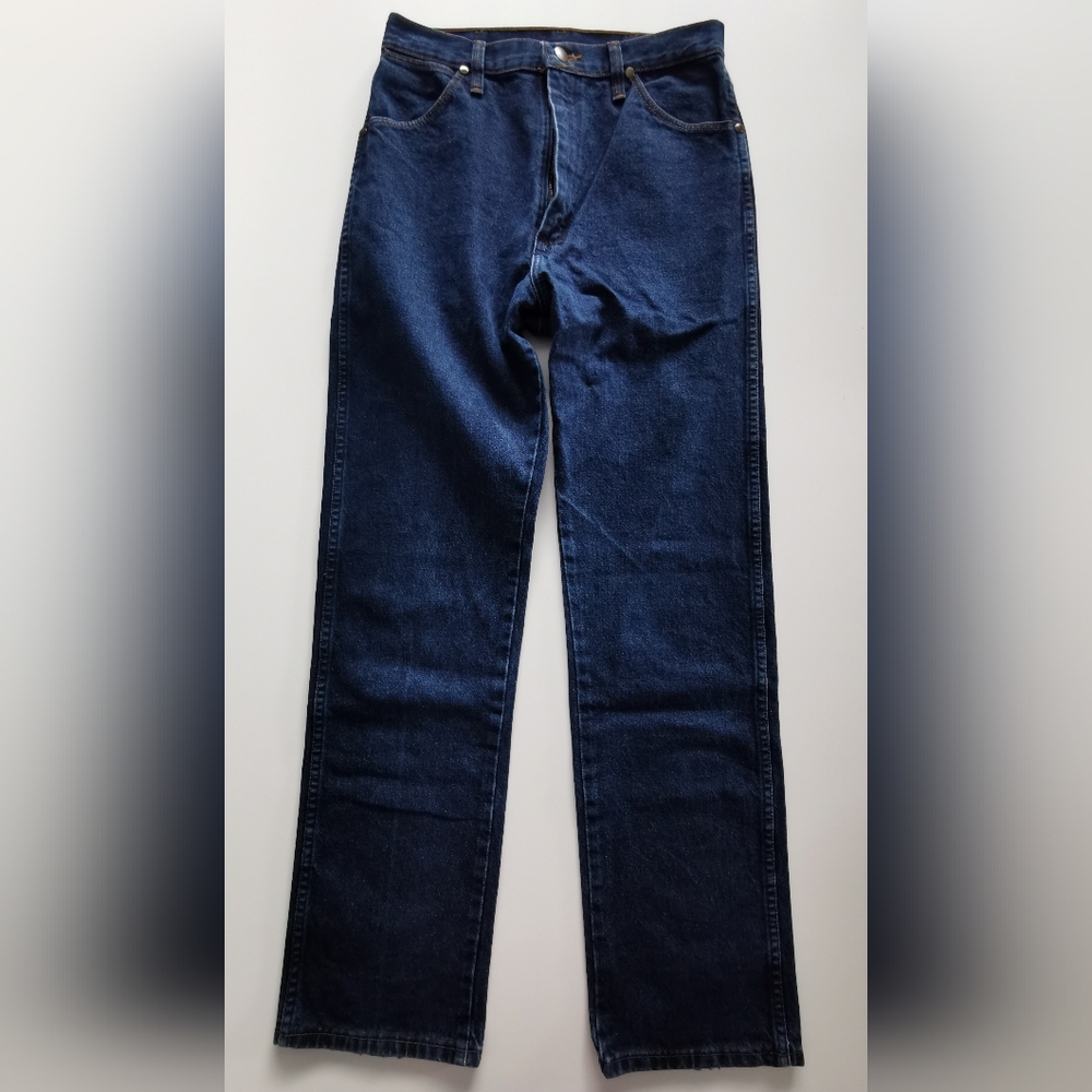 Wrangler Jeans Dark Wash Size 11 X 32 100% Cotton